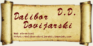 Dalibor Dovijarski vizit kartica